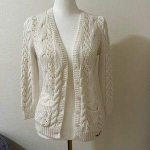 Hollister 3/4 sleeve sweater cardigan